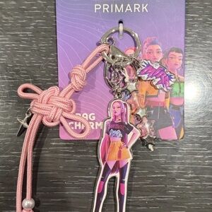 K-POP DEMON HUNTERS MIRA TRAVEL DANGLE BAG CHARM KEYRING NEW PRIMARK EXCLUSIVE